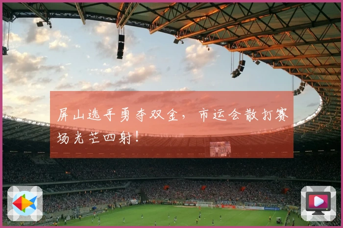 屏山选手勇夺双金，市运会散打赛场光芒四射！